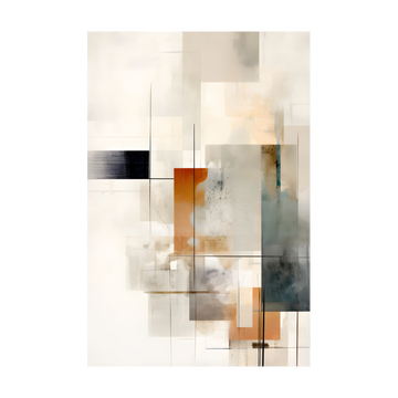 0123 - Quadro Square Modern Painting 2