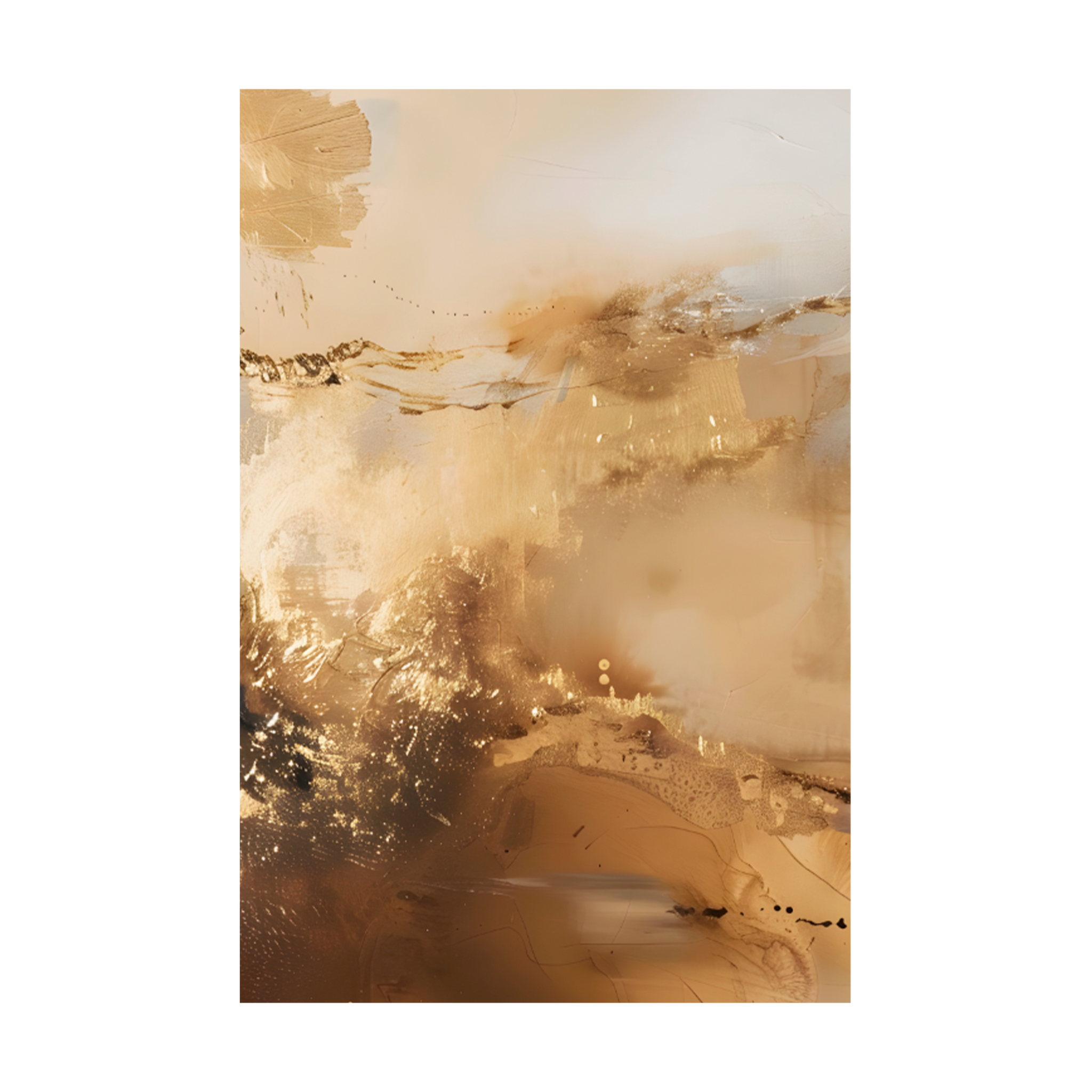 1234 - Quadro Tons de Gold 2
