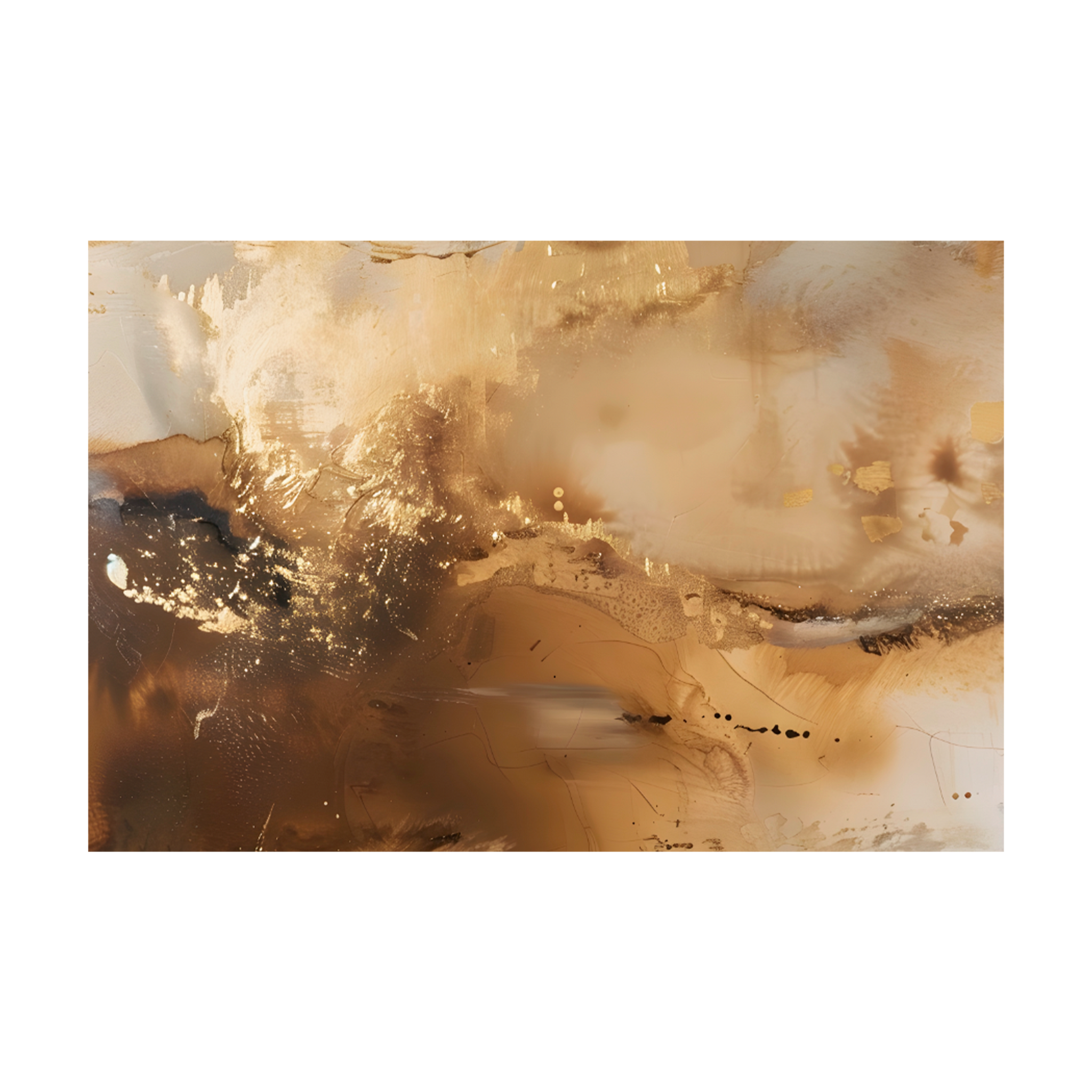 1235 - Quadro Tons de Gold 1