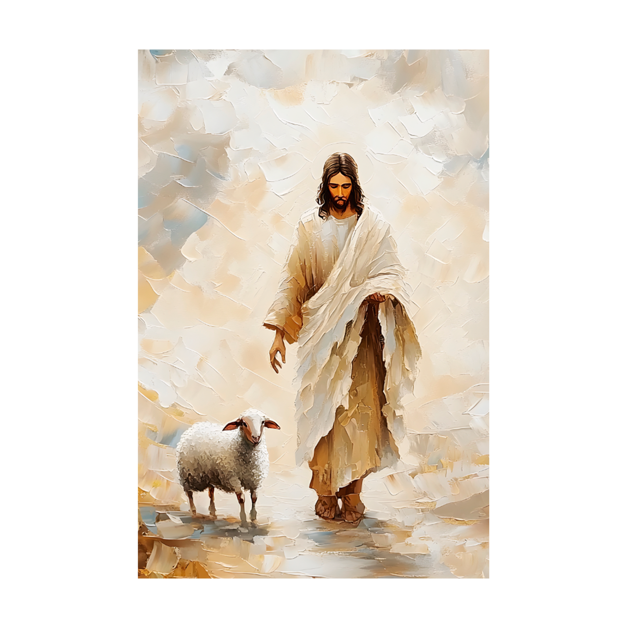 1236 - Quadro Jesus O Bom Pastor I