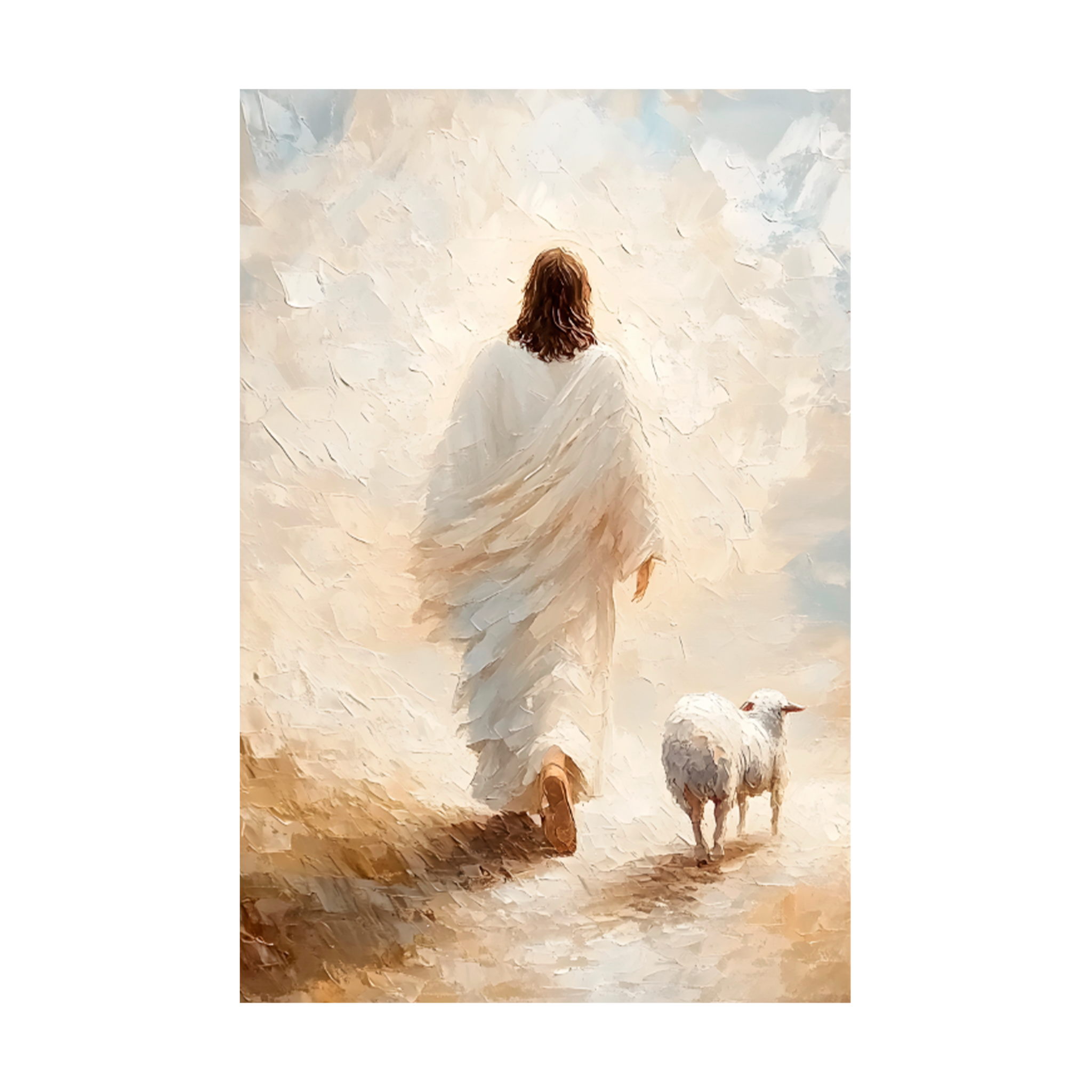 1237 -  Quadro Jesus O Bom Pastor II