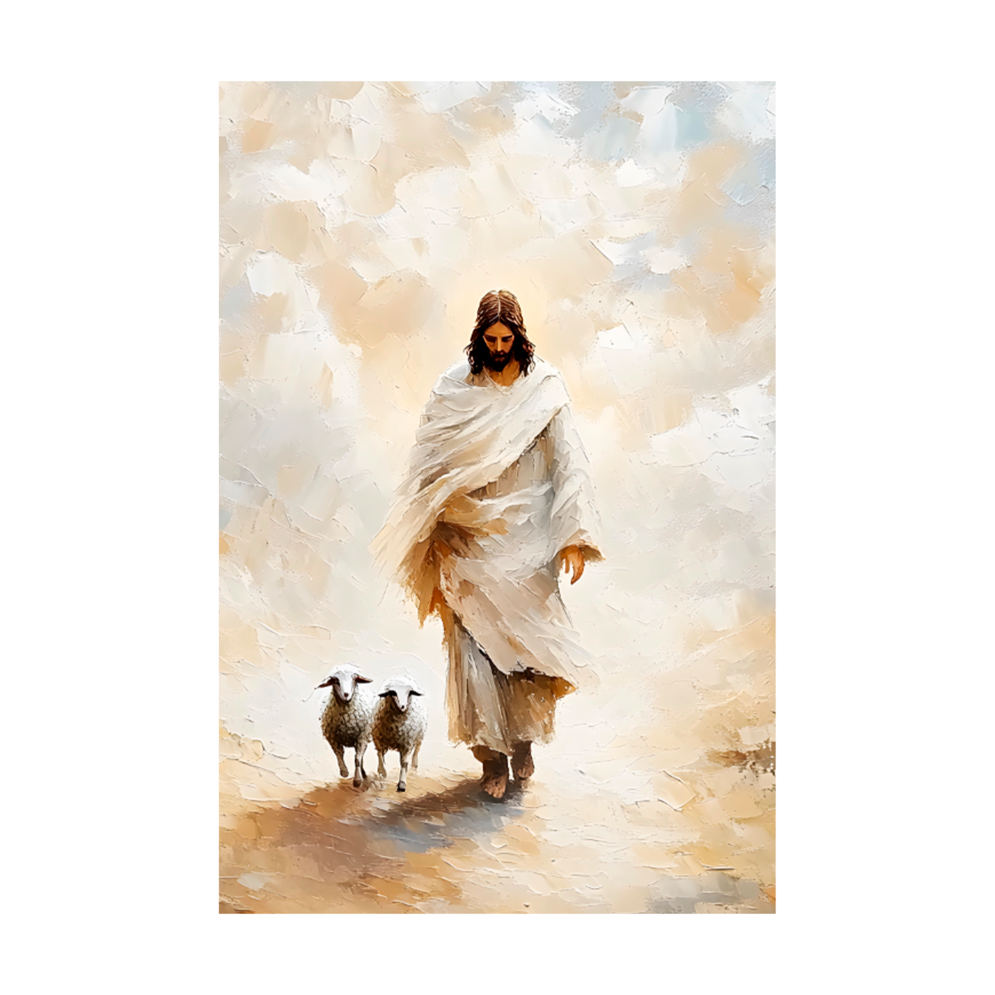 1239 - Quadro Jesus O Bom Pastor IV