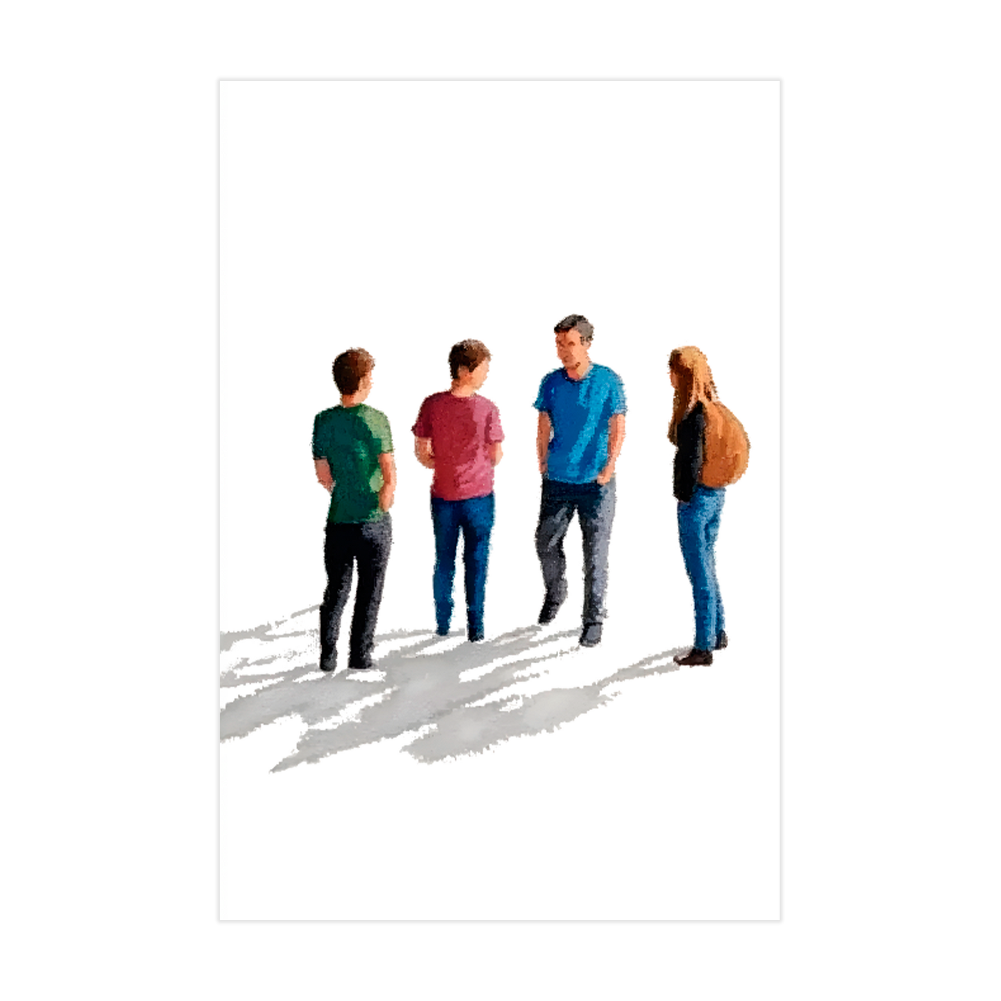 1261 - Quadro Quatro Olhares1