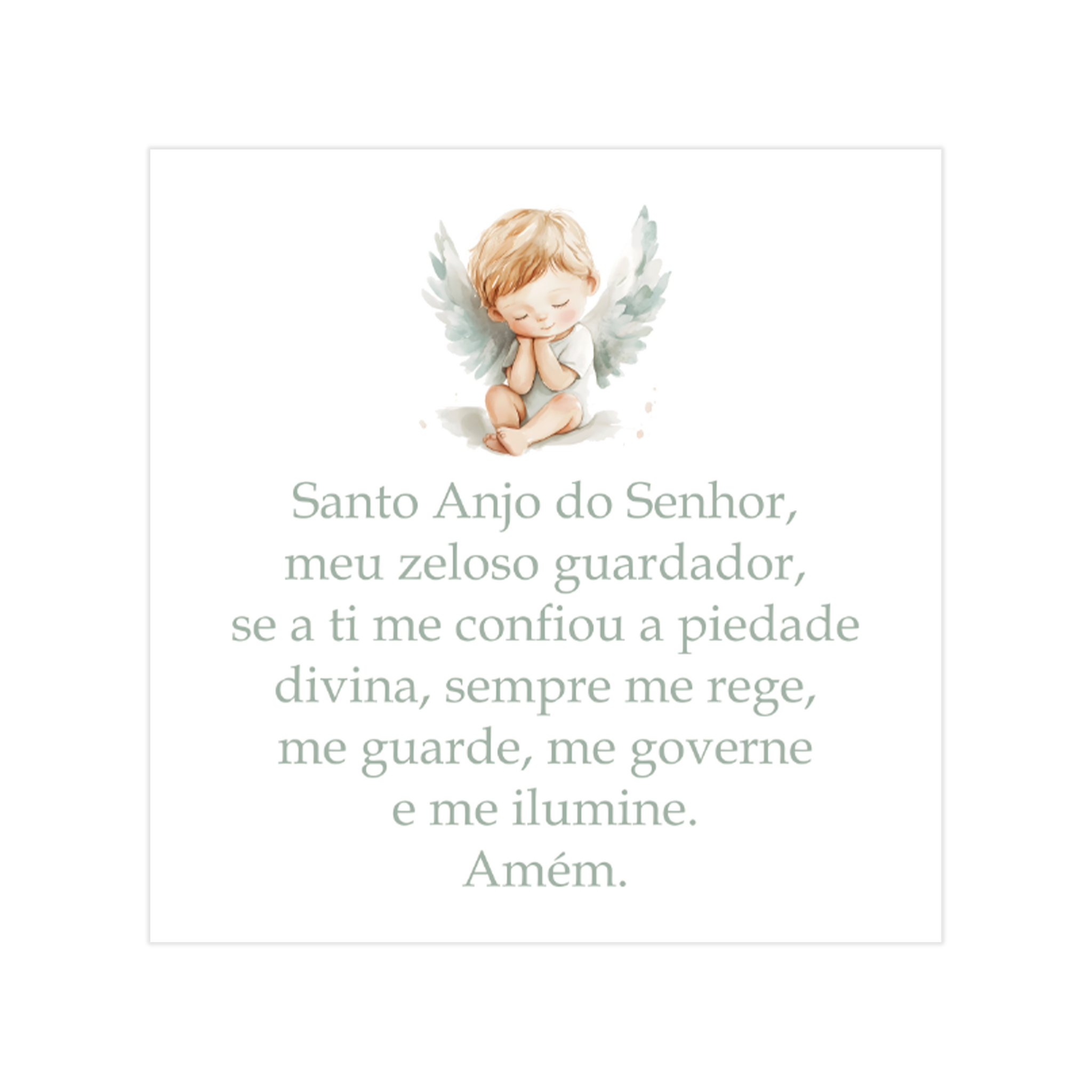 1266 - Quadro Oração Santo Anjo