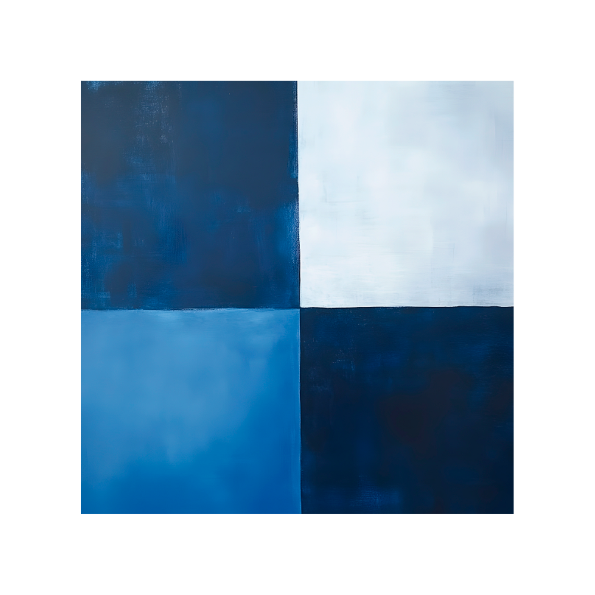 1269 - Quadro Quadrados azul