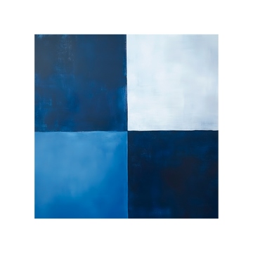 1269 - Quadro Quadrados azul