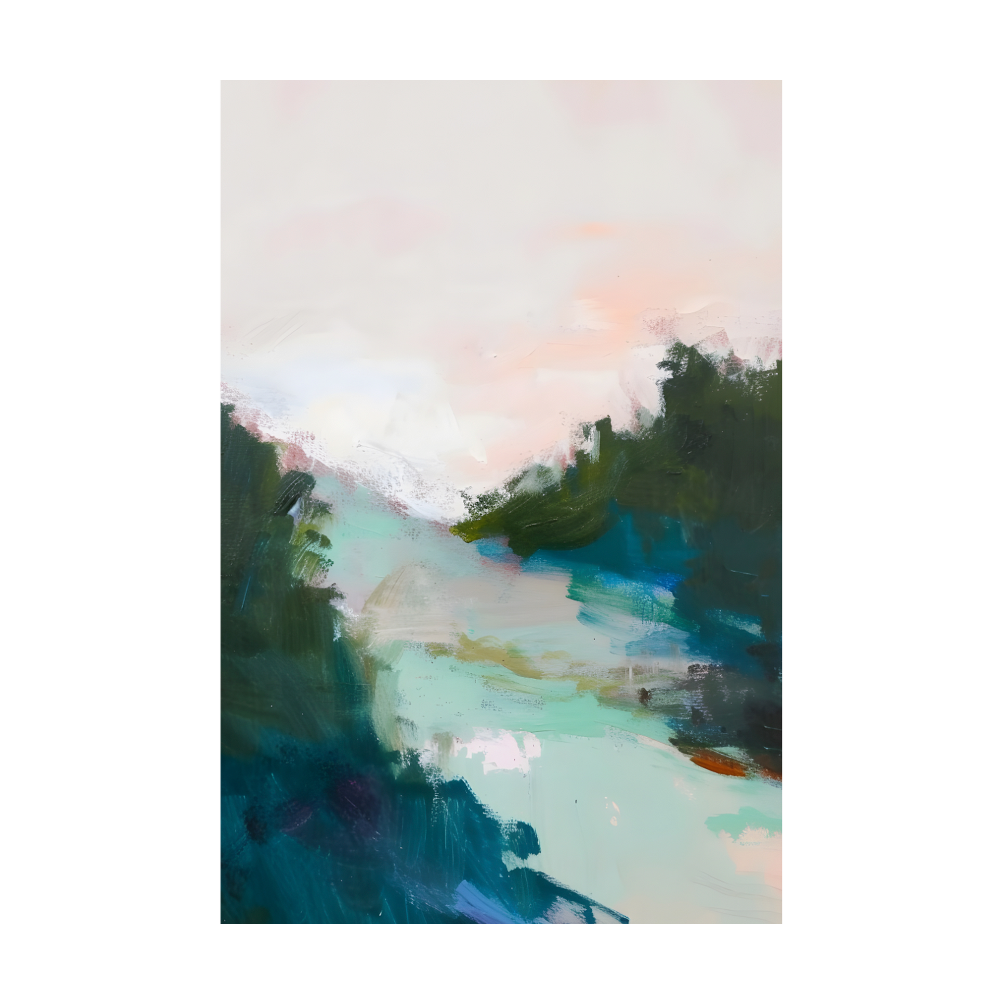 0129 - Quadro Paisagem Abstrata 2