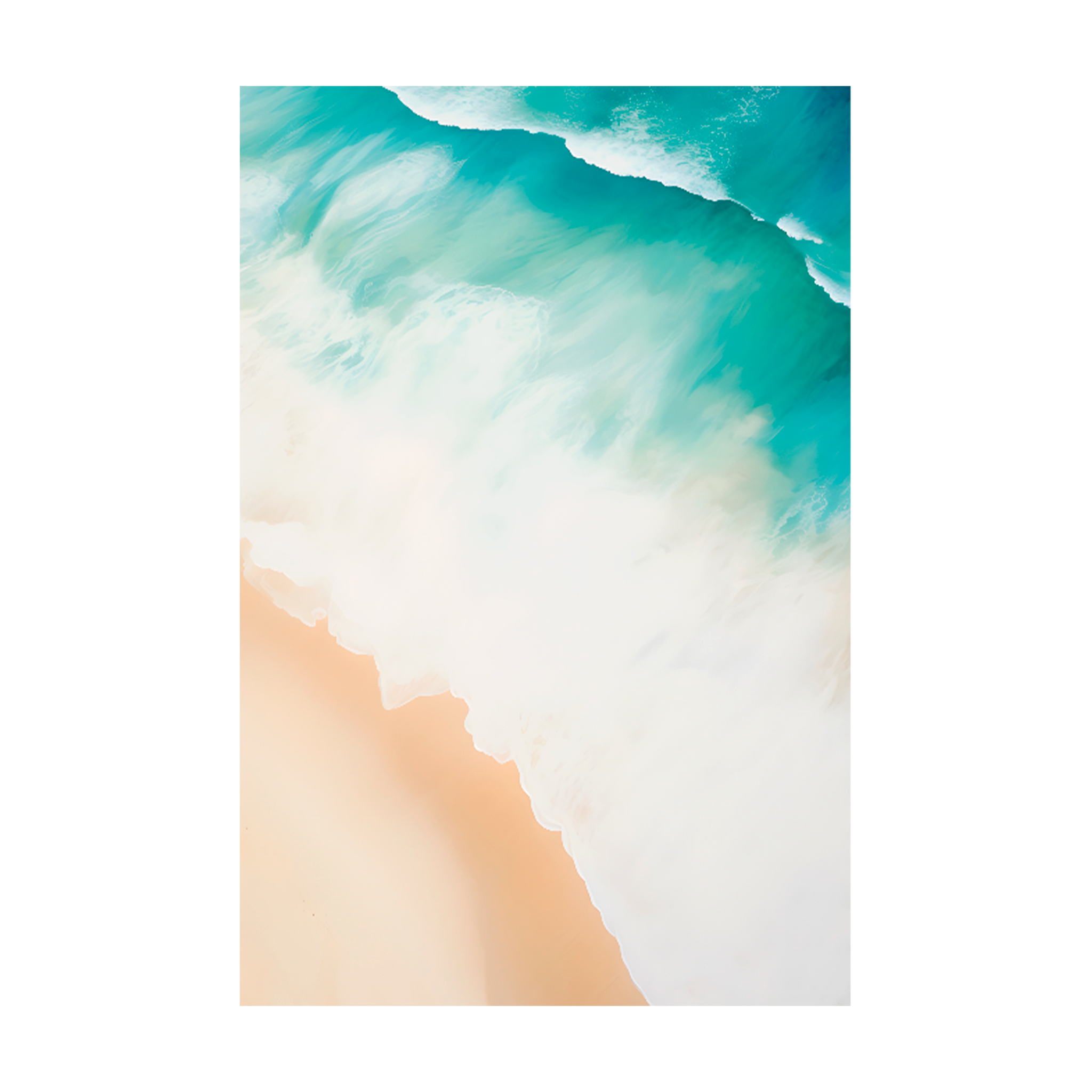1319- Quadro O Canto da Praia