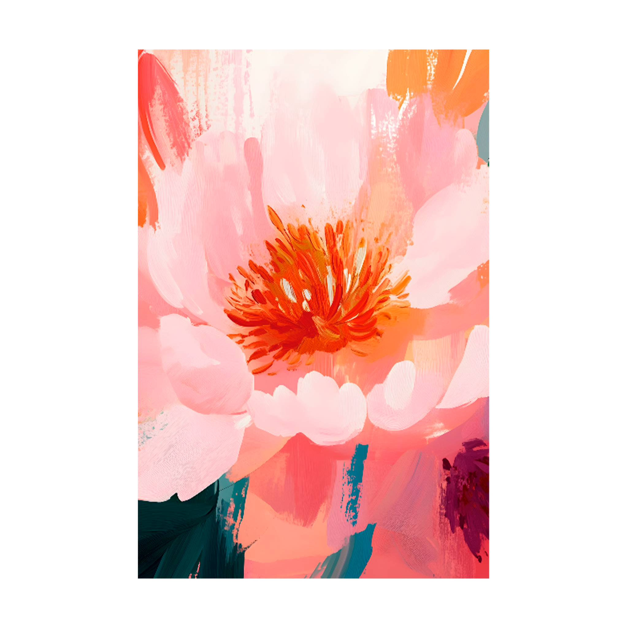 1342 - Quadro Pintura Flor
