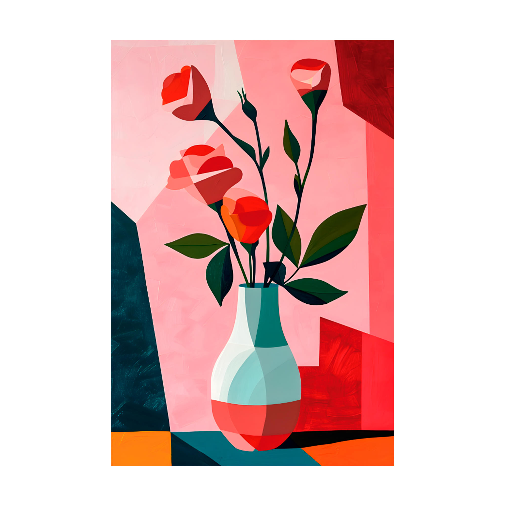 1347 - Quadro Vaso com Flores