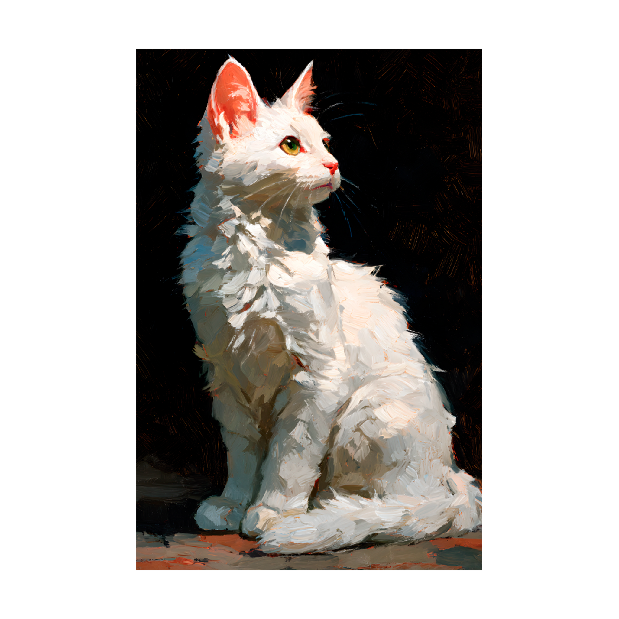 1348 - Quadro Pintura Gato