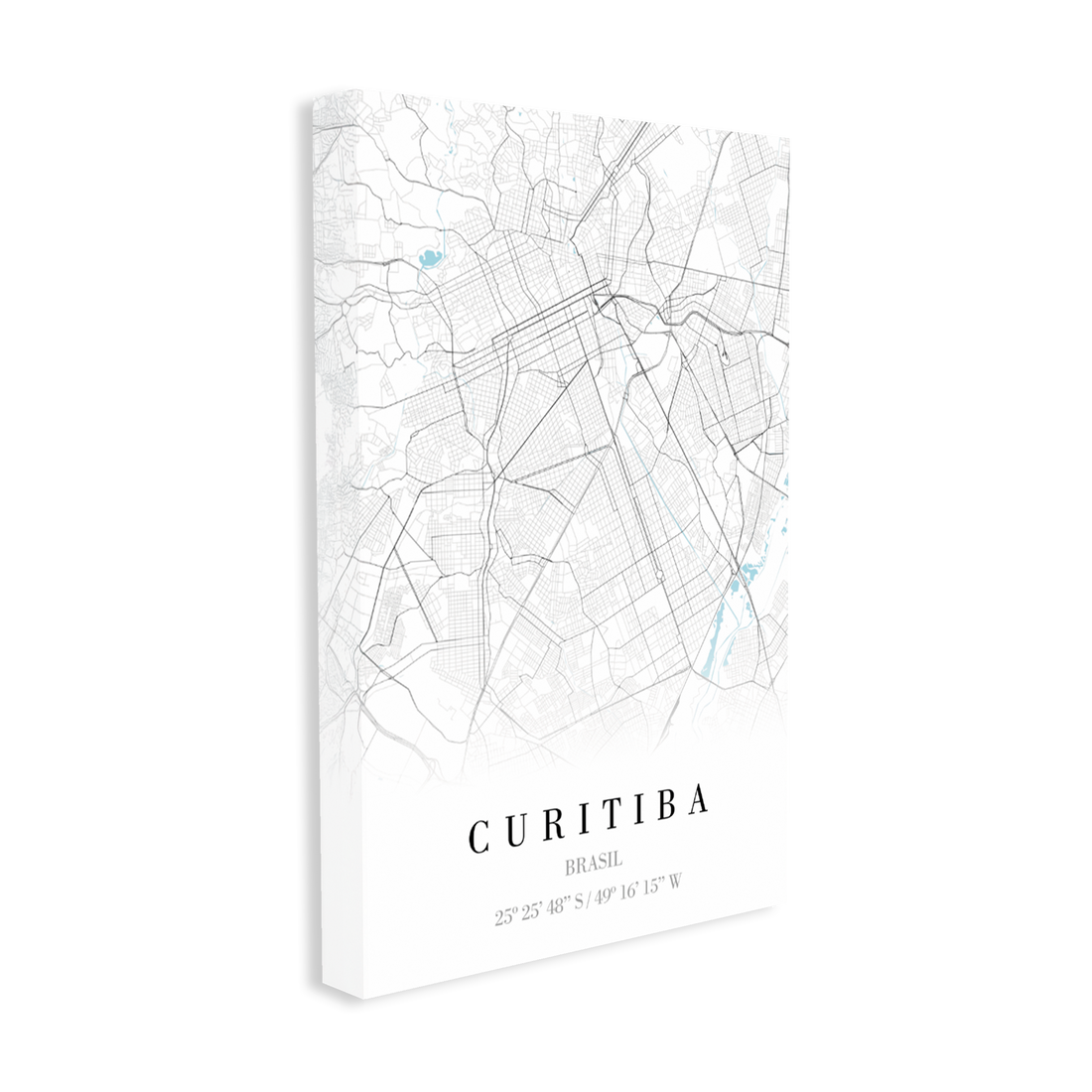 1376 - Quadro Mapa Curitiba