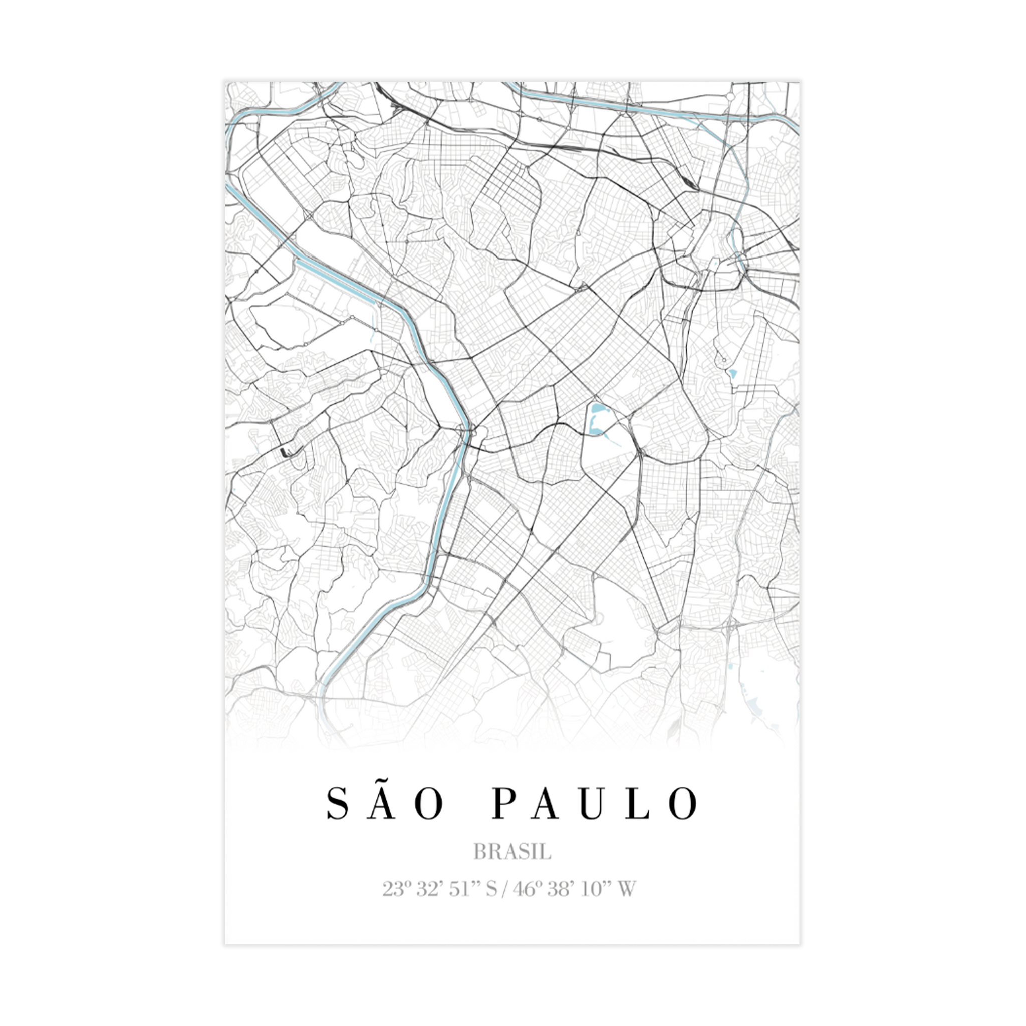 1377 - Quadro Mapa São Paulo