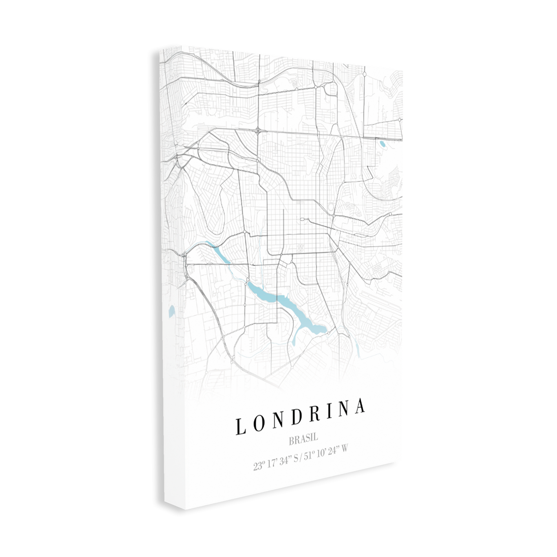 1378 - Quadro Mapa Londrina