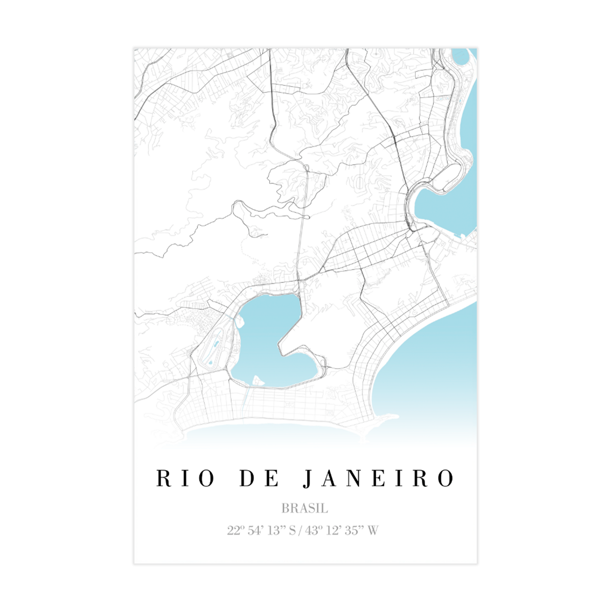 1379 - Quadro Mapa Rio de Janeiro