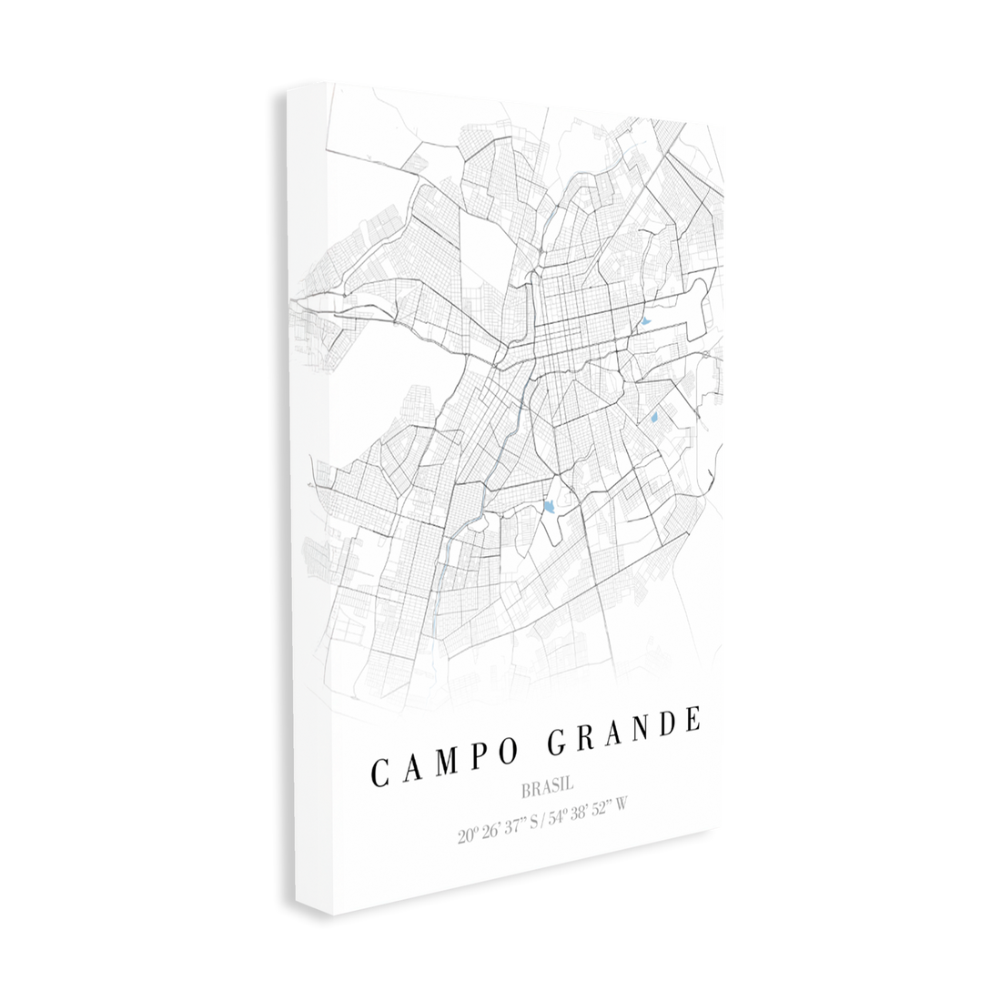 1383 - Quadro Mapa Campo Grande