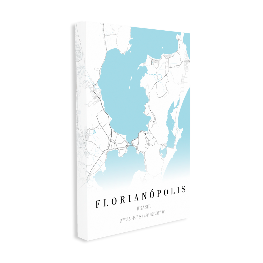 1384 - Quadro Mapa Florianópolis