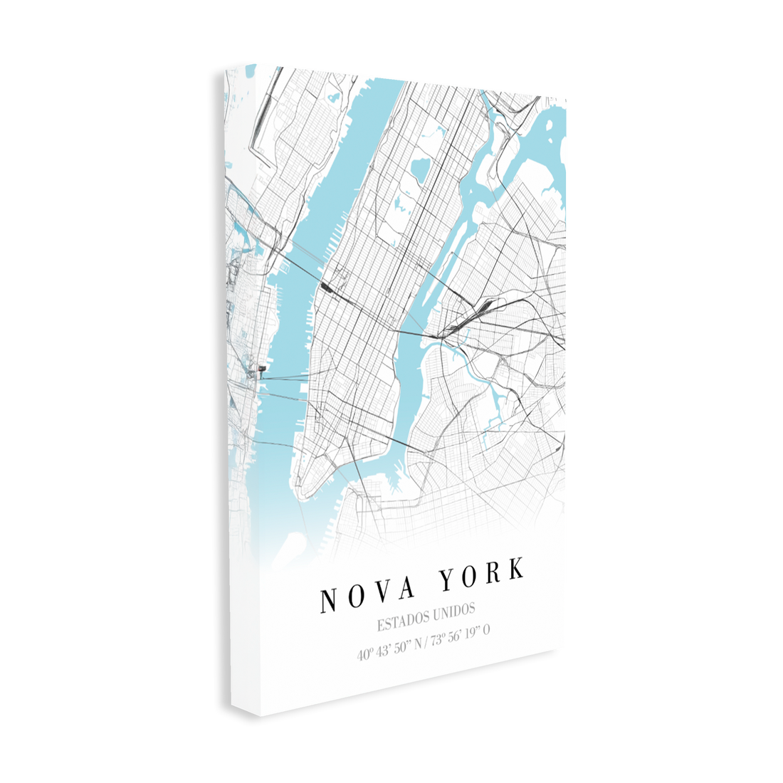 1387 - Quadro Mapa Nova York