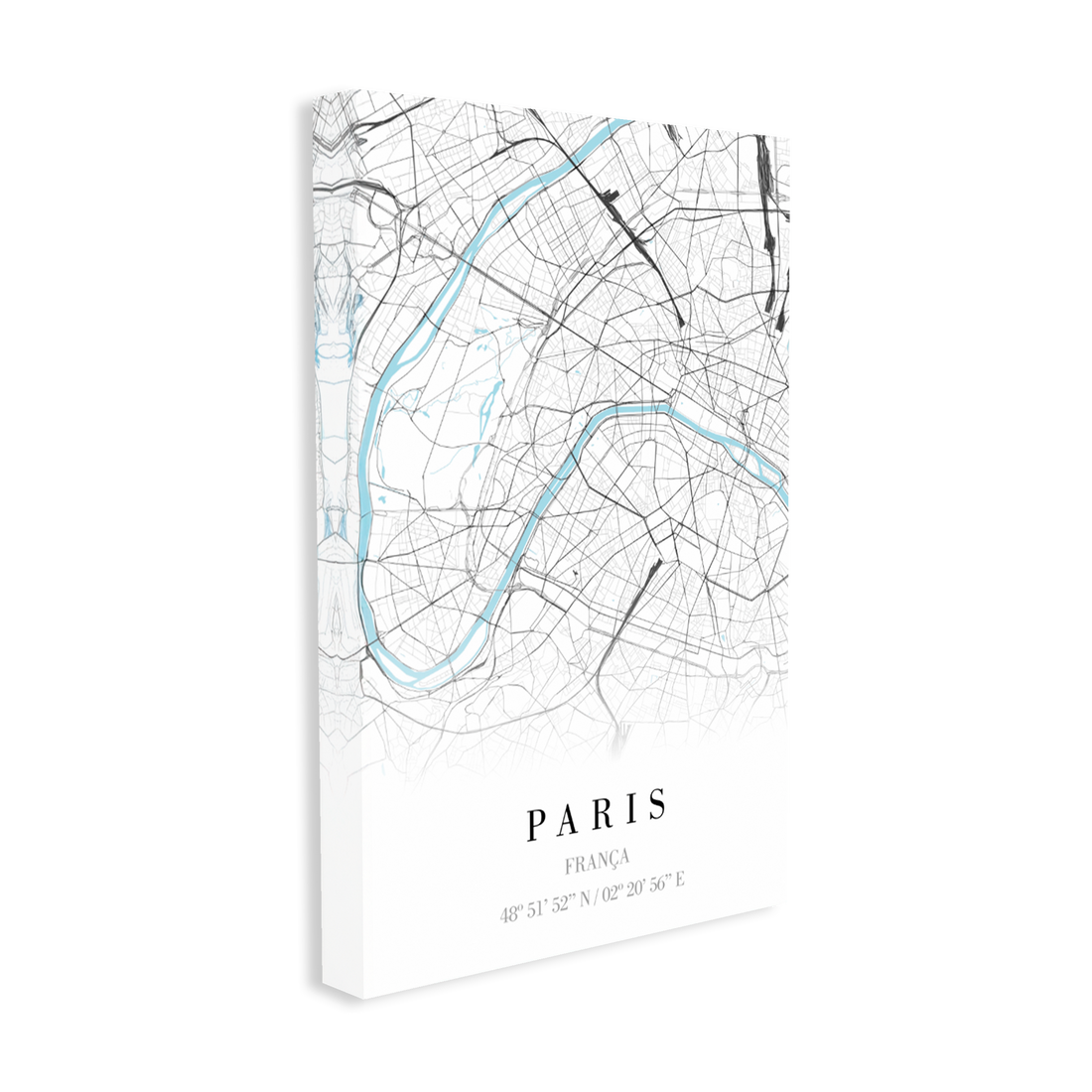 1388 - Quadro Mapa Paris