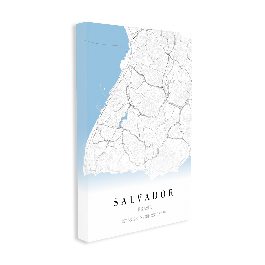 1392 - Quadro Mapa Salvador