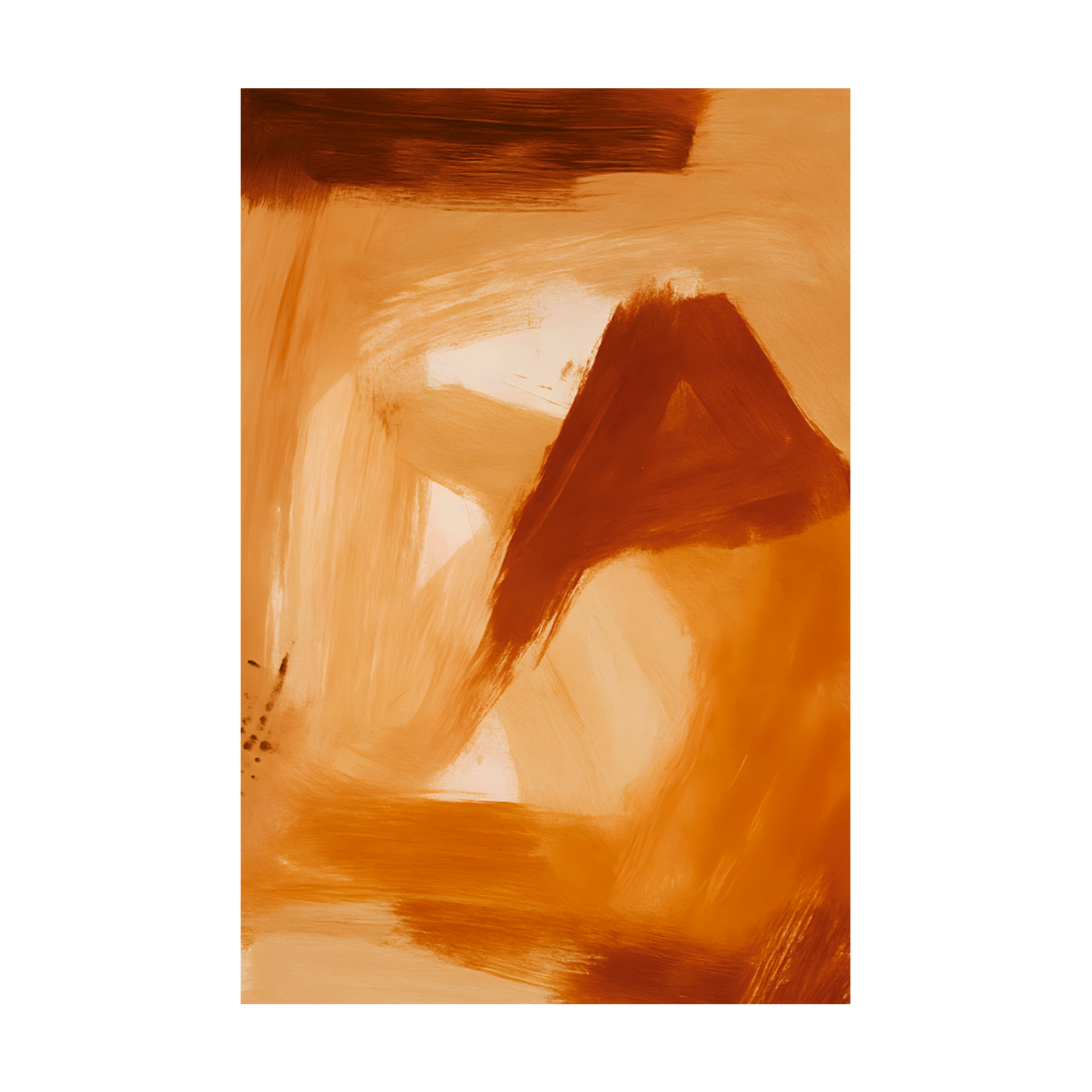 1408 - Quadro Pincelada Minimalista 2