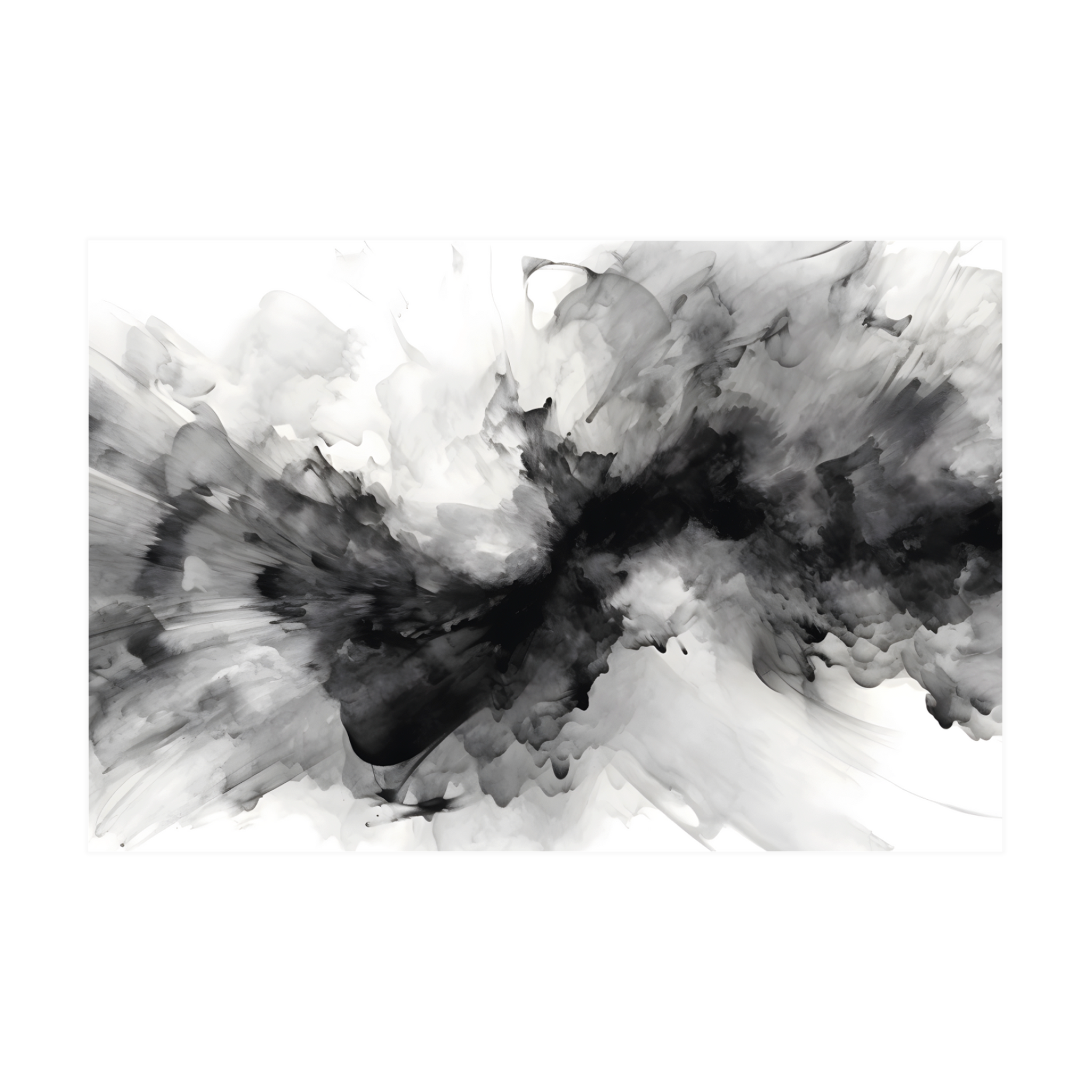 0141 - Quadro Smoky Watercolor