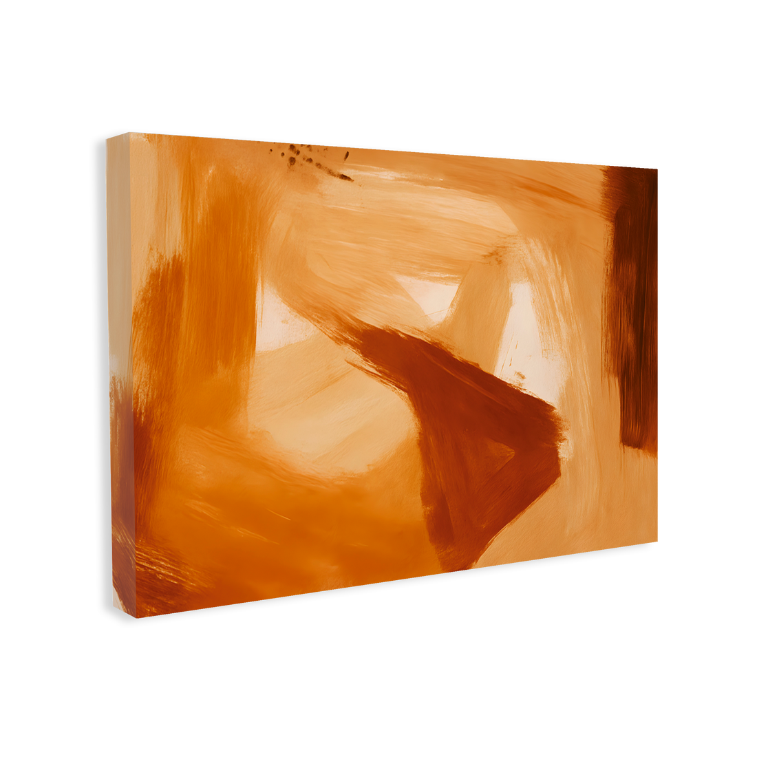 1412 - Quadro Pintura Monocromática Terrosa