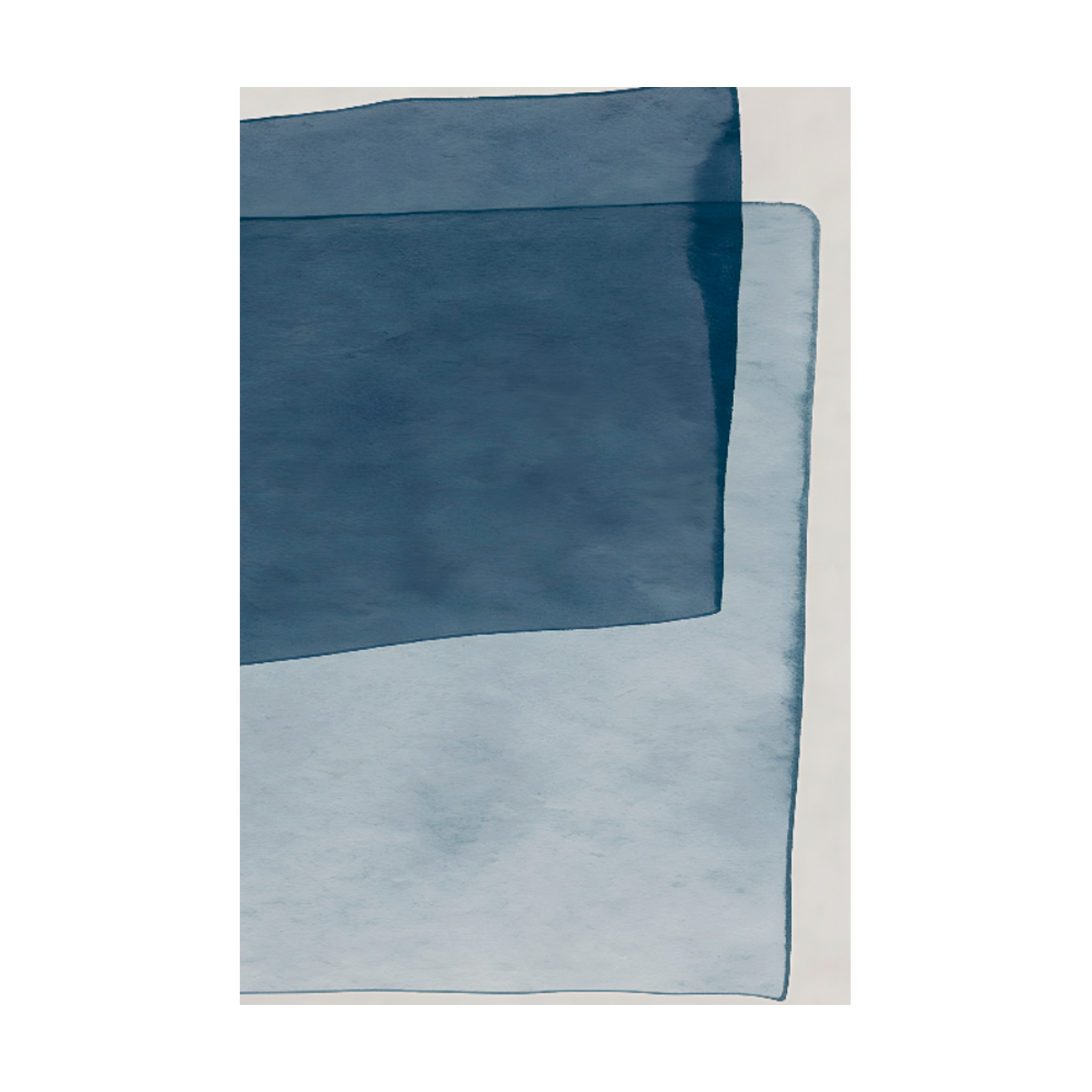 1453 - Quadro Azul Sobreposto