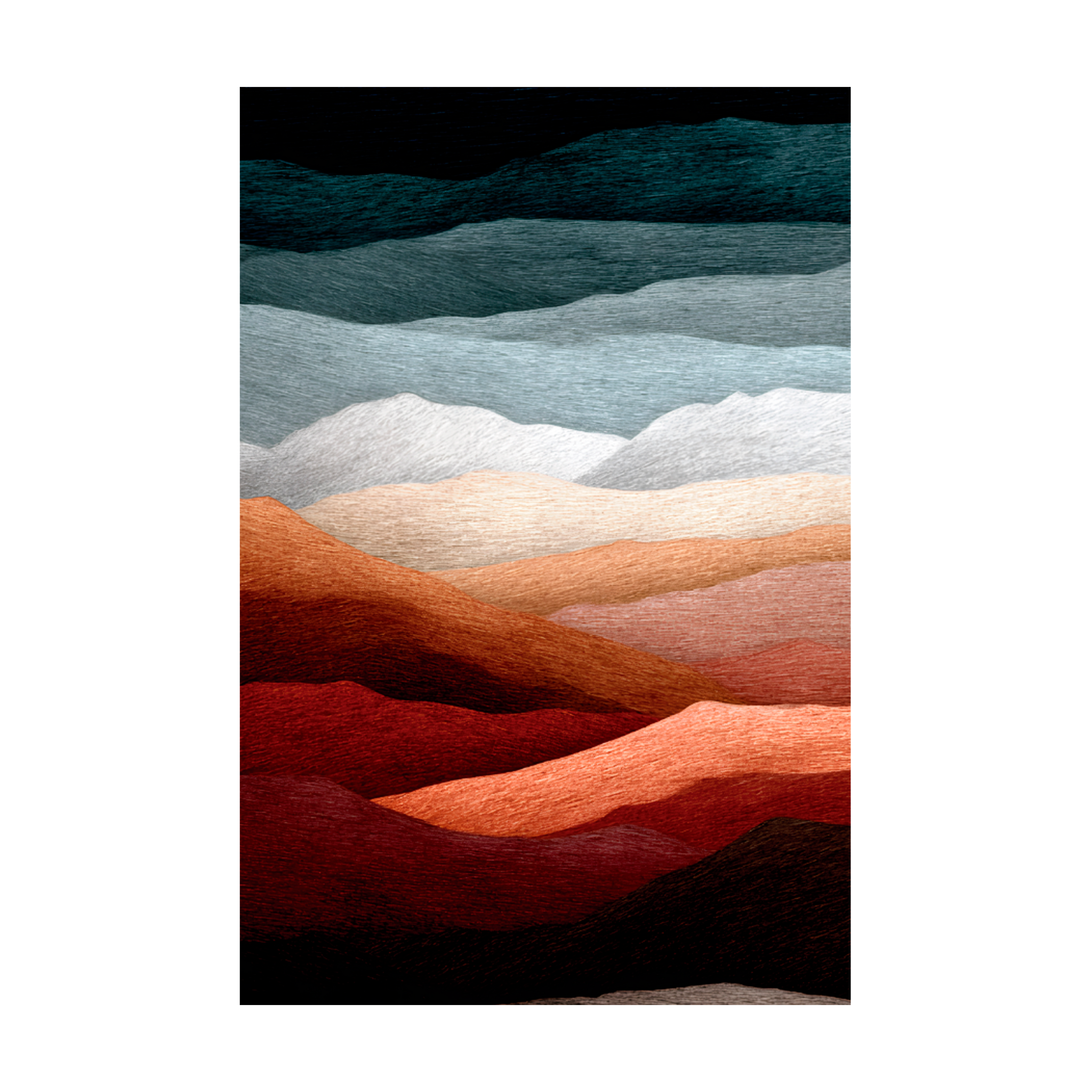 1464 - Quadro Montanhas e Céu