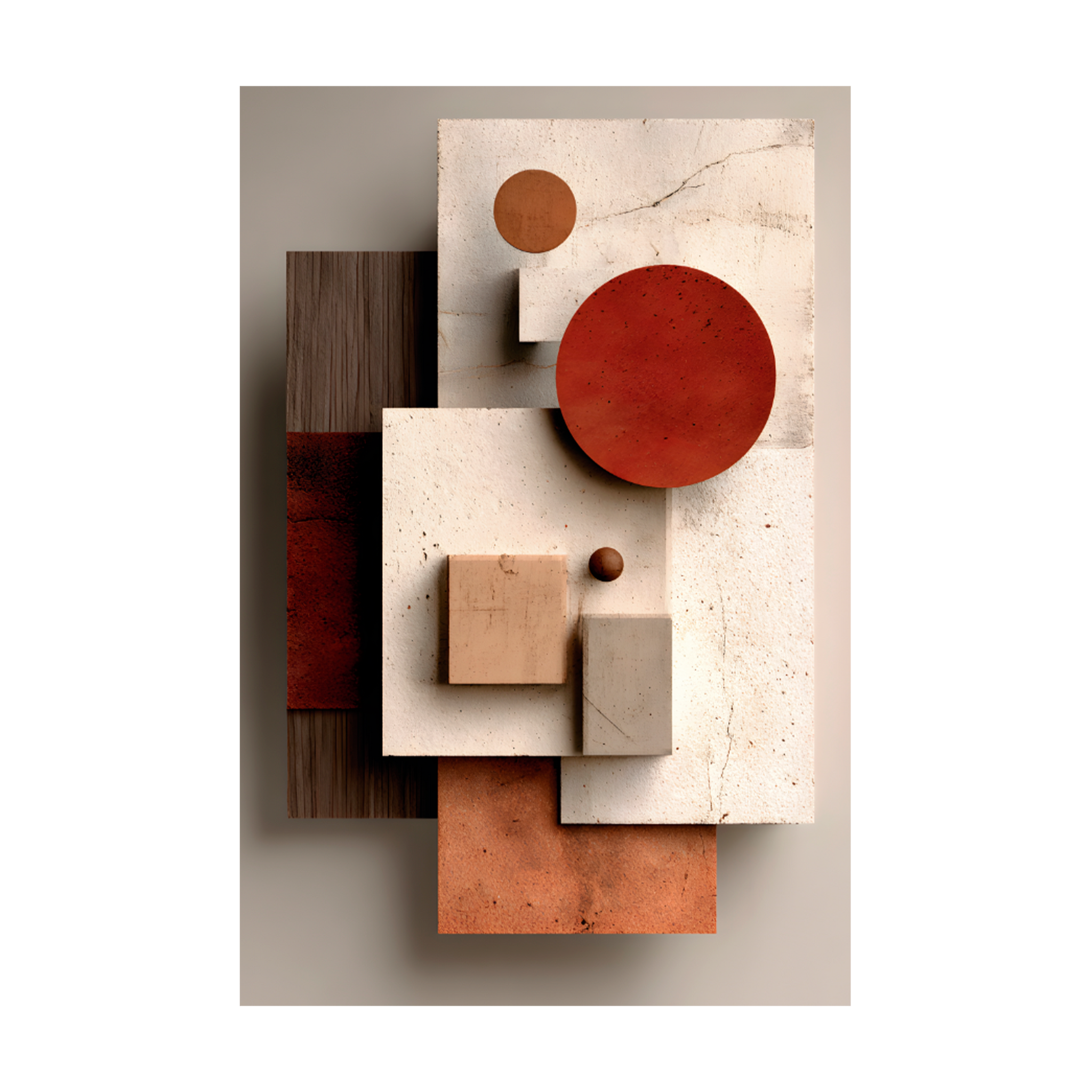 1465 - Quadro Formas Geométricas Modernas
