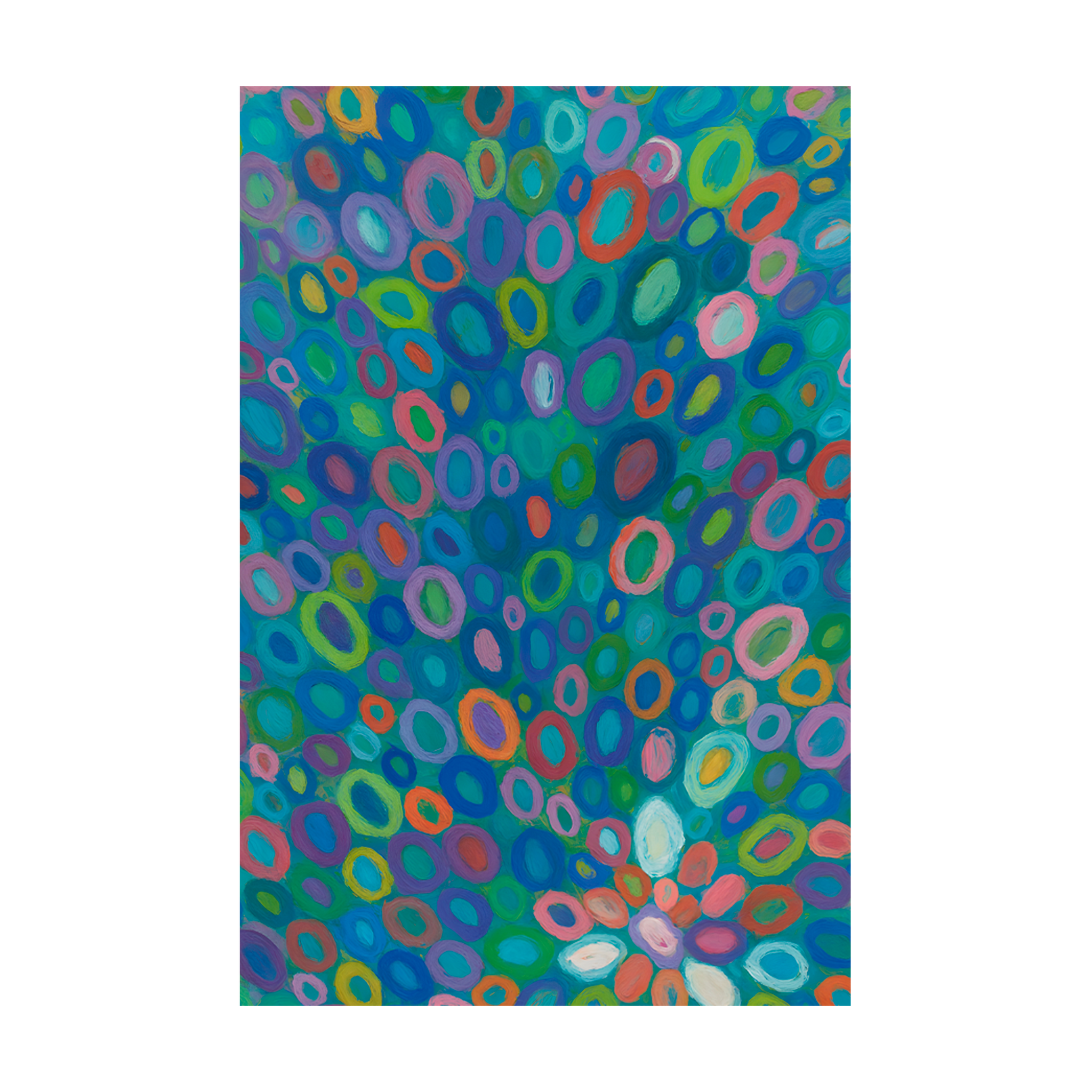 1478 - Quadro Formas Coloridas no Oceano
