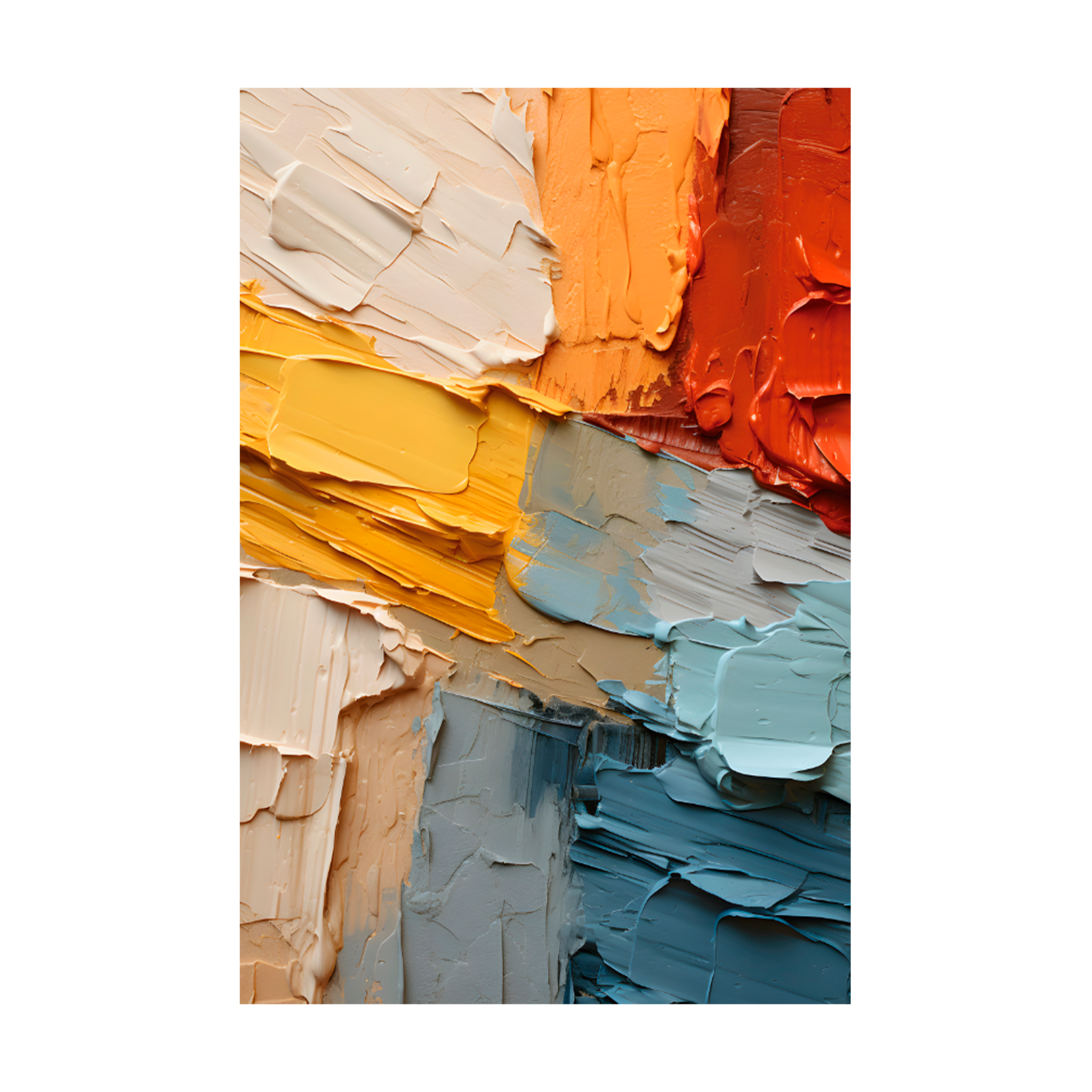 1479 - Quadro Espatulada com Cores