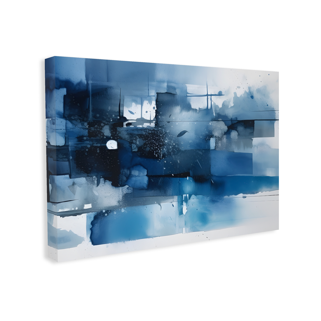0015 - Quadro Abstrato moderno Azul