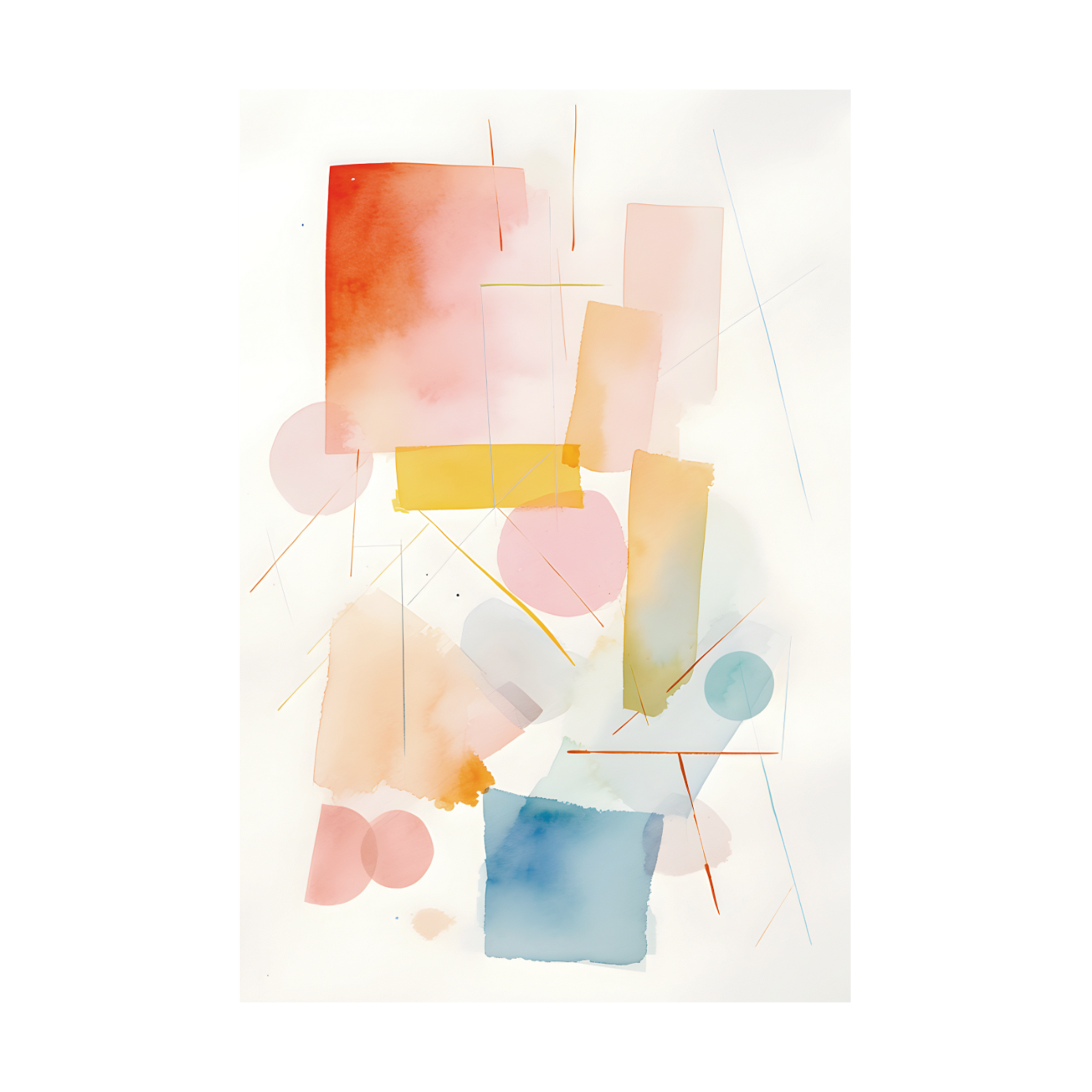 0153 - Quadro Formas Coloridas