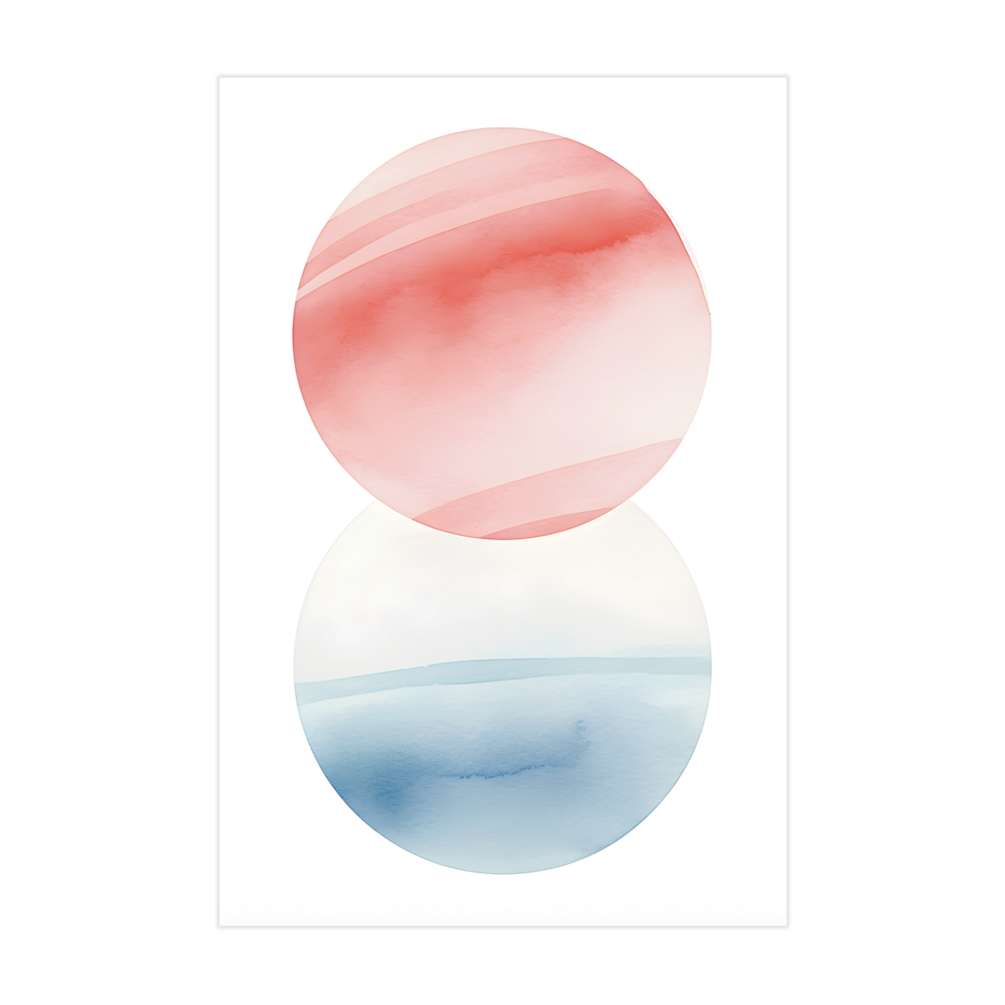 0160 - Quadro Aquarela em Equilibrio