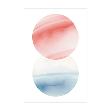 0160 - Quadro Aquarela em Equilibrio