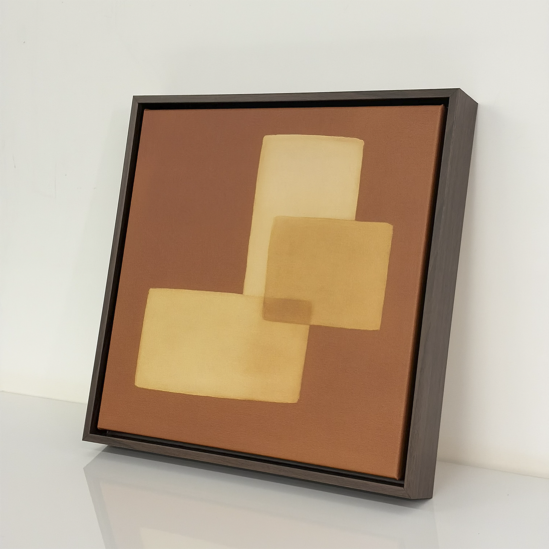 1612 - Quadro Abstrato Terracota