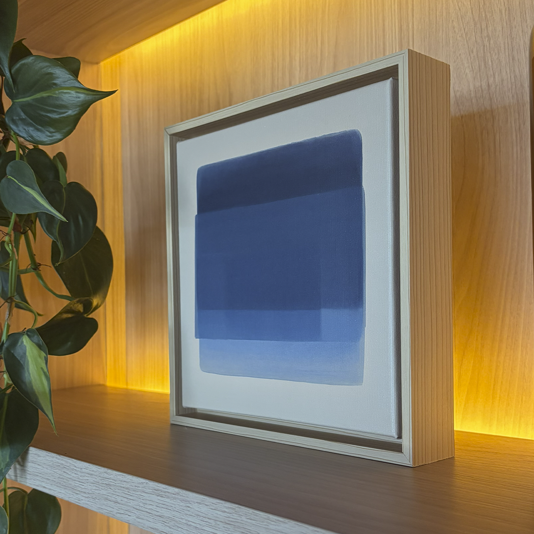 1620 - Quadro Abstrato tons de azul