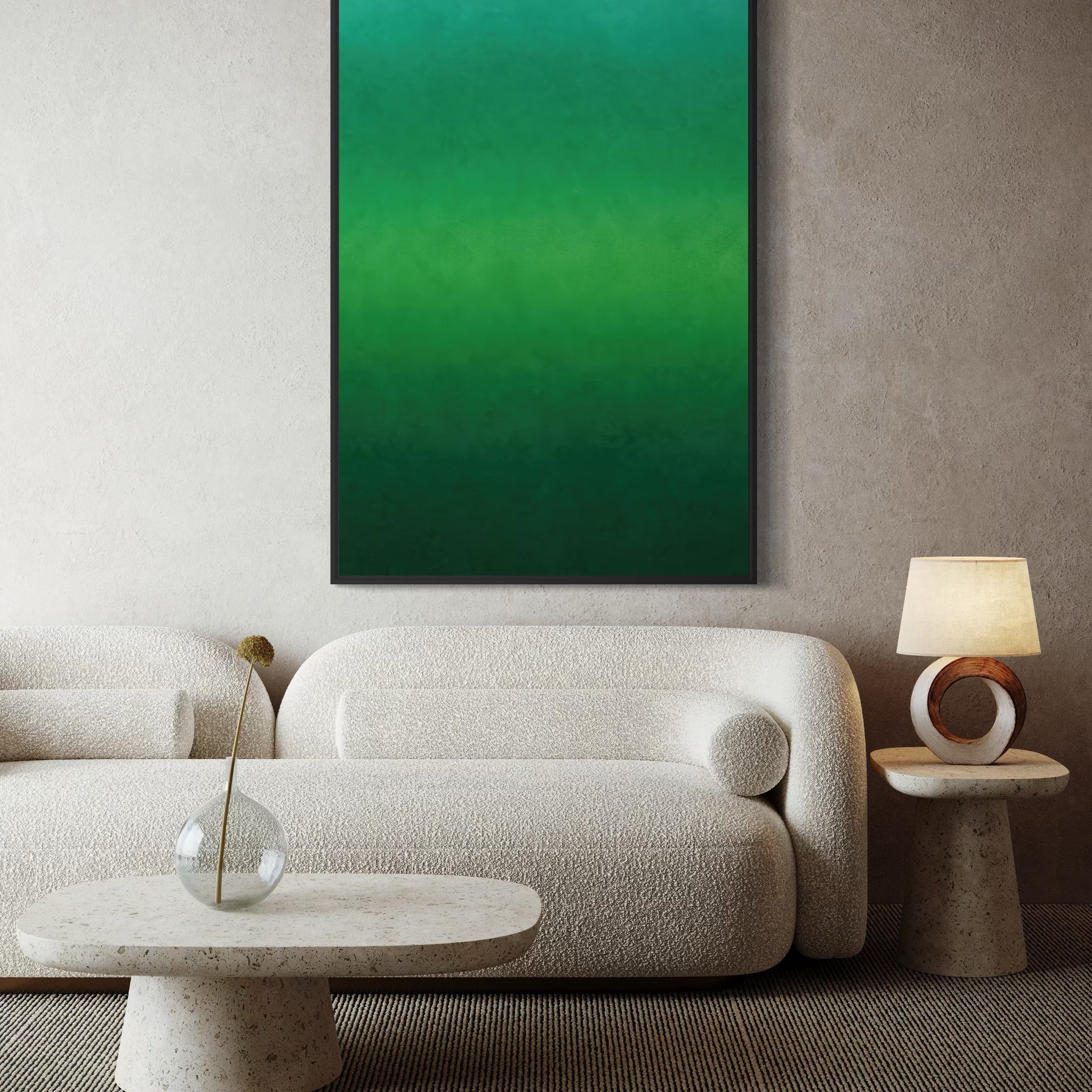 1629 - Quadro Abstrato Verde Degrade