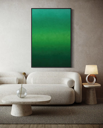 1629 - Quadro Abstrato Verde Degrade