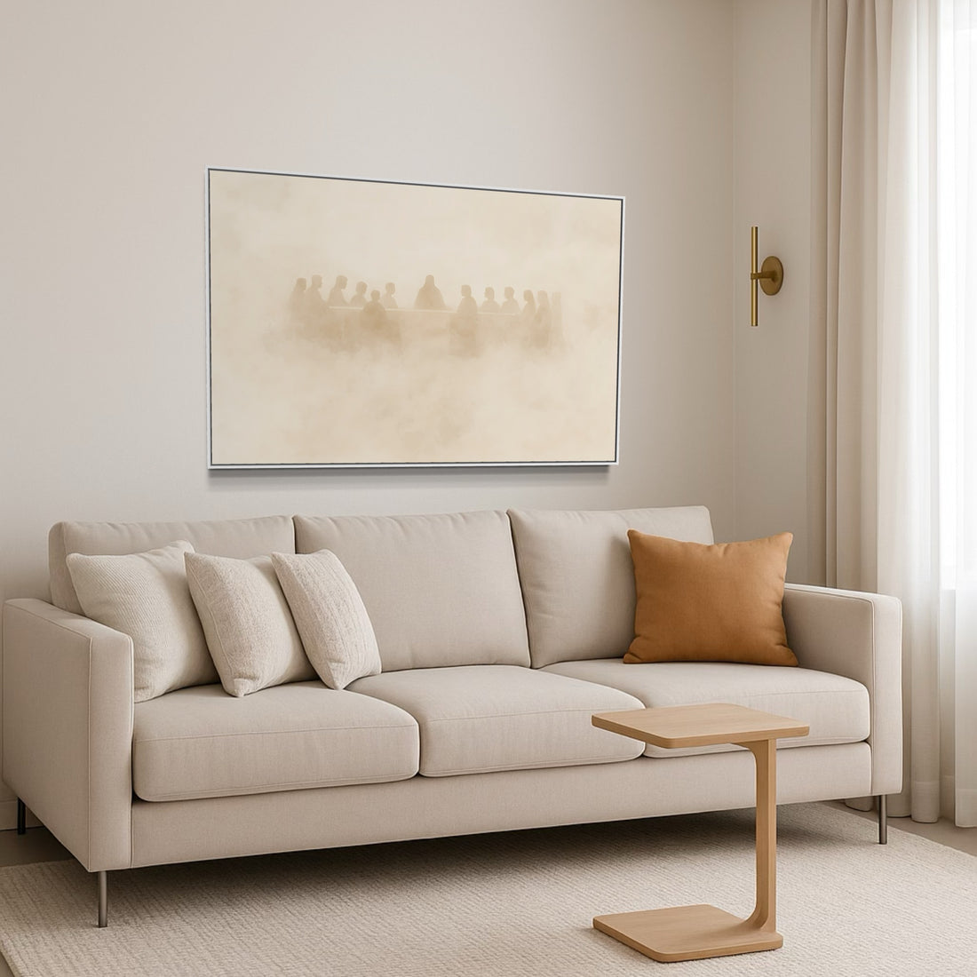 1644 - Quadro Santa Ceia Minimaista