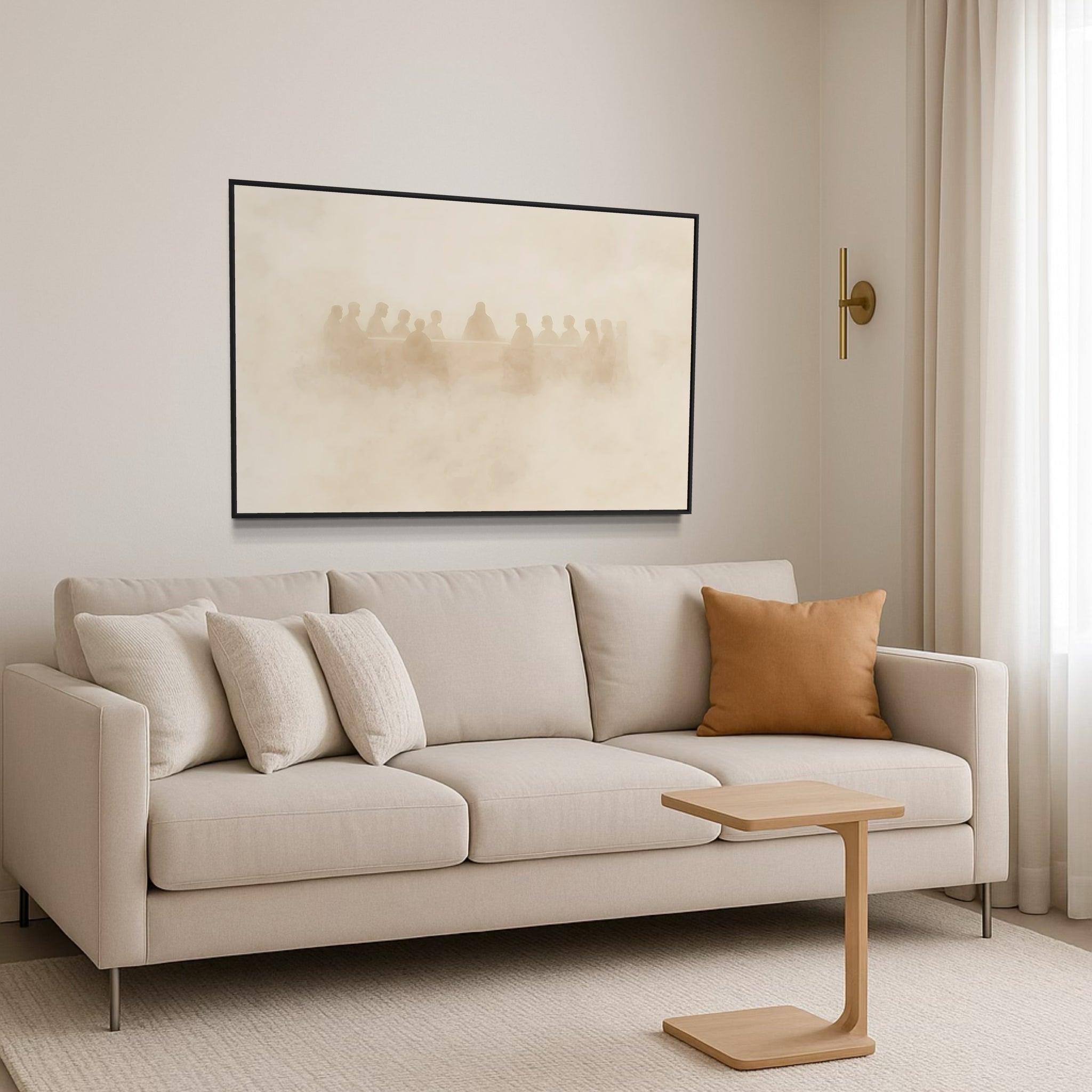 1644 - Quadro Santa Ceia Minimaista