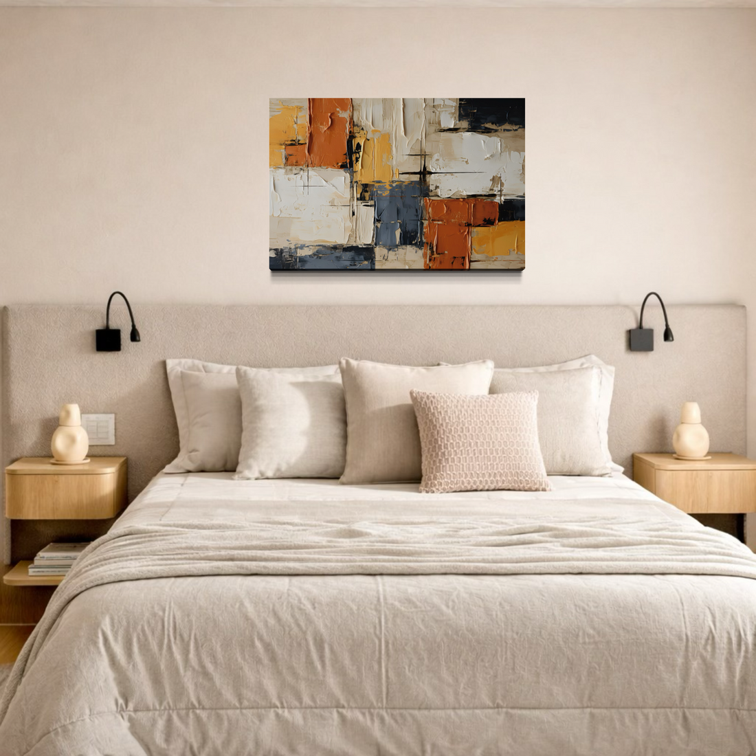 1652 - Quadro Asbtrato Pintura de Cores