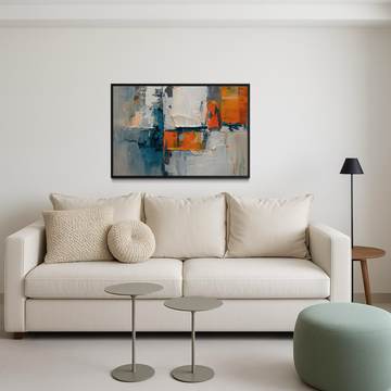 1653 - Quadro Abstrato Pintura Moderna