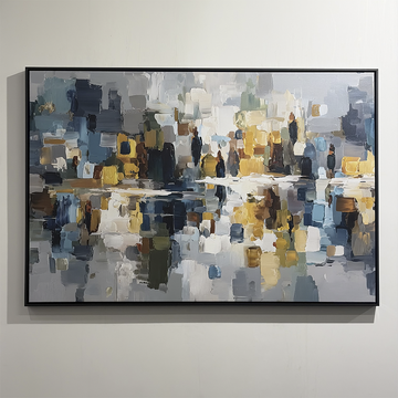 1654 - Quadro Abstrato Cidade Oculta