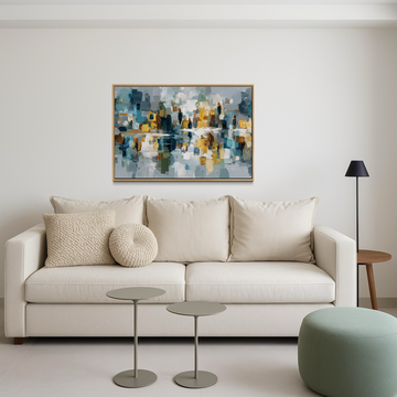 1654 - Quadro Abstrato Cidade Oculta