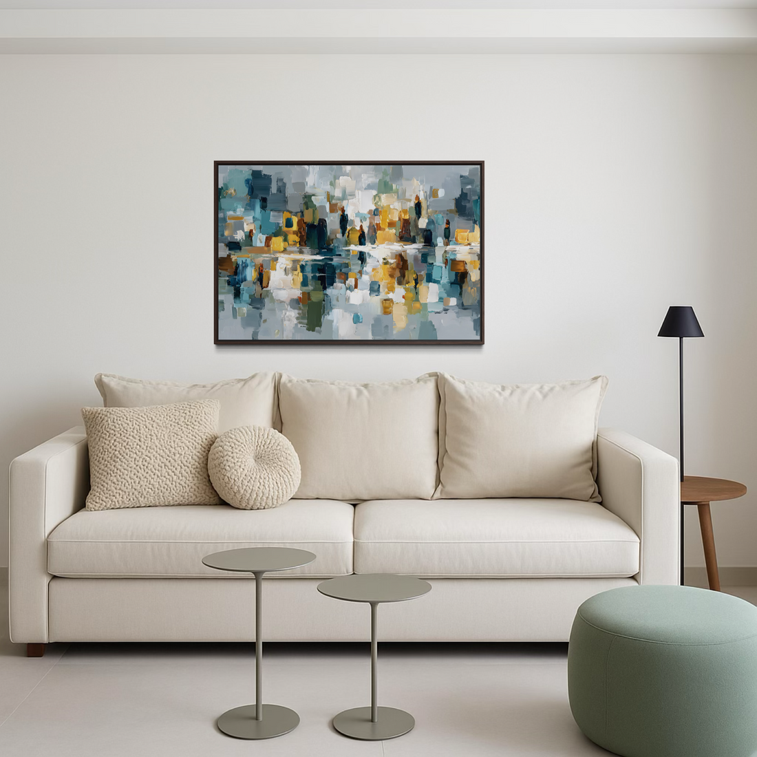 1654 - Quadro Abstrato Cidade Oculta