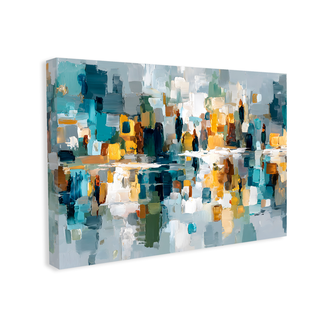 1654 - Quadro Abstrato Cidade Oculta