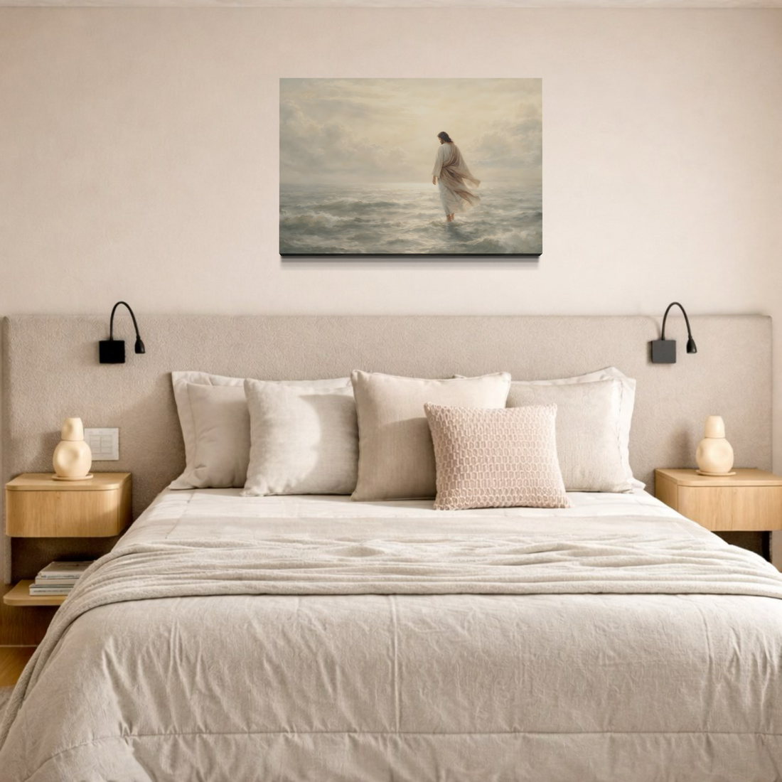 1659 - Quadro Jesus Andando Sobre as Águas