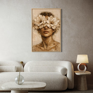 1663 - Quadro Abstrato Olhar de Flores